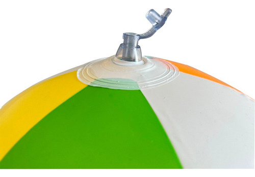 Pelota De Playa Alberca 41 Cm Para Niños Colores Naranja Arcoíris