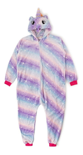 Pijama Unicornio Multicolor Kigurumi Nena Infantil Estrella