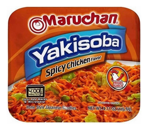 Maruchan Yakisoba 8 Pack Spicy Chicken Flavor 113.4g. C/u