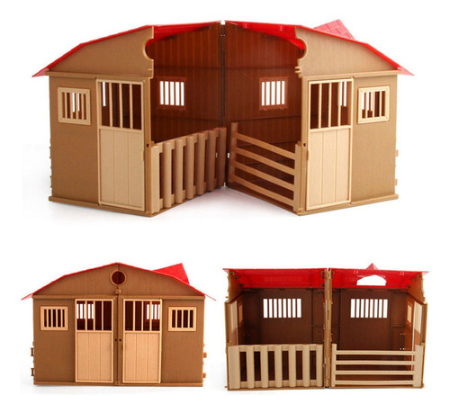 Plástico Diy Ensamblaje Granja Kits De Construcción De