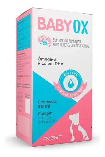 Suplemento Alimentar Avert Ograx Baby Ox Filhotes 30ml