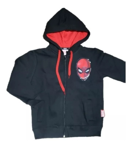 Campera Avengers Capucha Frisa Niños Marvel Oficial 80286 Mg