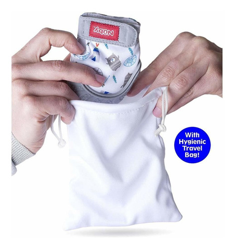 Nuby Calmante Dentición Manopla Con La Bolsa De Viaje Higién
