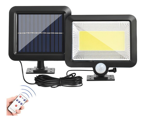 Lámpara Solar Recargable Luz Solar Exterior Jardin 100 Led