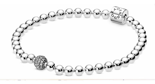 Pulsera Pandora_beads And Pave_en Plata S925 Original