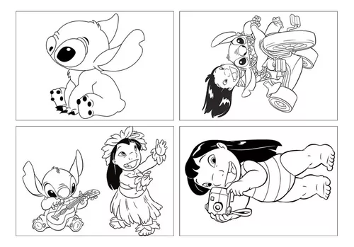 Lilo e Stitch desenho para colorir