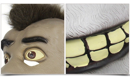 // Máscara De Látex De Burro Com Boca Shrek