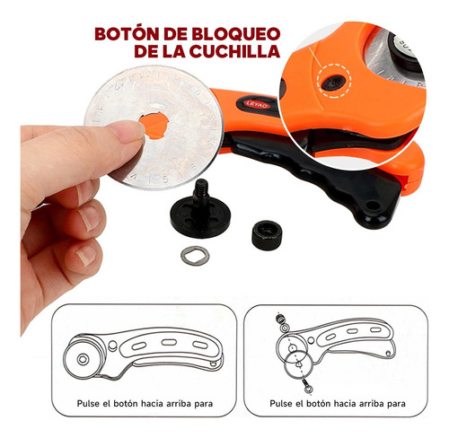 Conjunto De Corte Rotativo,cortador Tela Con Tapete Corte