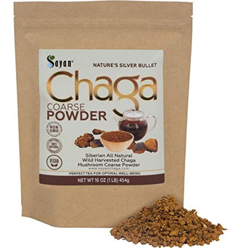 Siberian Raw Chaga Powder - Té Súper Antioxidante