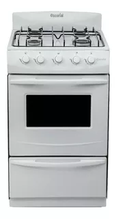 Cocina Escorial Candor S2 a gas licuado 4 hornallas blanca 220V puerta con visor