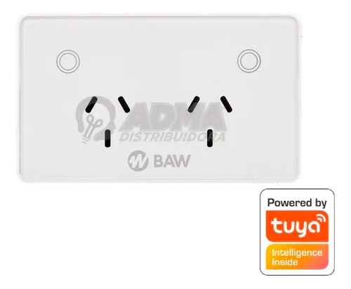 Tomacorriente Doble Wifi Interruptor Smart Baw