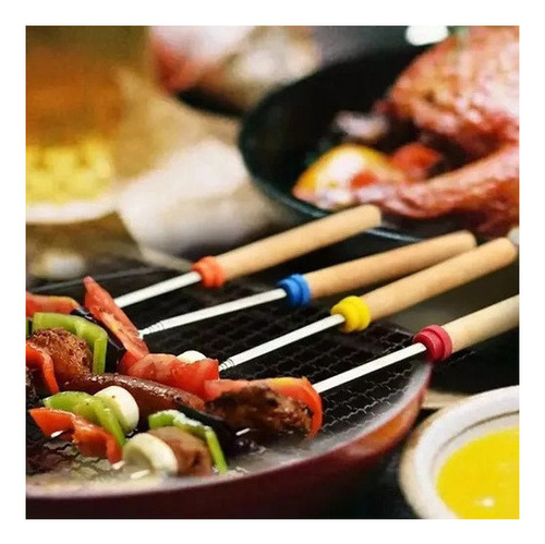 12 Uds Brochetas Smores Palitos Extensibles Asar