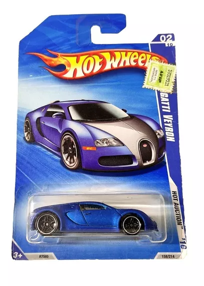 Hot Wheels Bugatti Veyron Azul Blister Nuevo