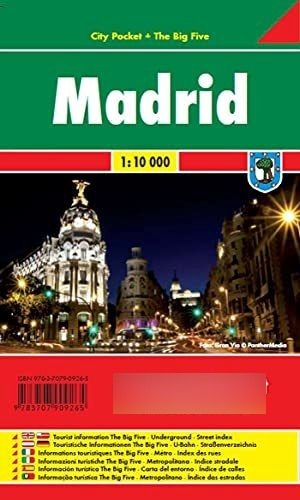 Madrid, Plano Callejero Plastificado De Bolsillo. Escala 1:1