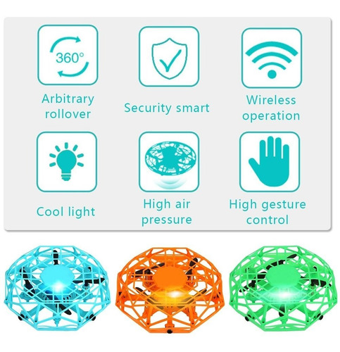 Imagen 5 de 5 de Mini Drone Controlado Con La Mano
