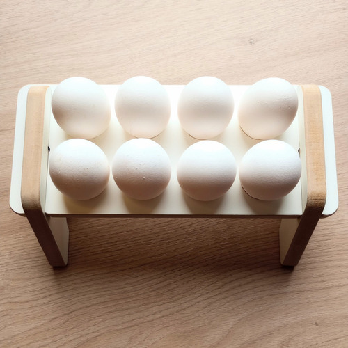 Imagen 3 de 9 de Huevera De Madera X 2 ¡combo! -diseñamos Y Fabricamos
