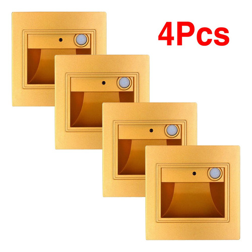 B Paquete De 4, Sensor De Luz Detector Empotrado Led Luz De