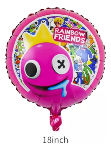 Kit 5 Globos Fiesta Infantil Rainbow Friends