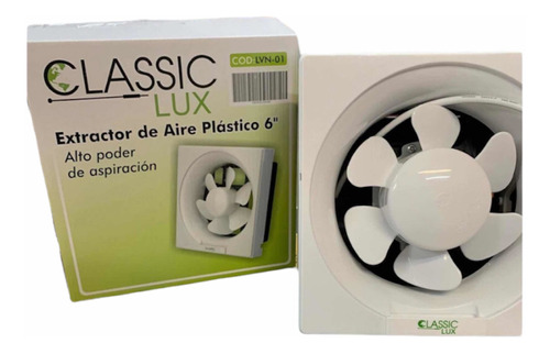 Extractor De Aire Plastico Classic Lux 6