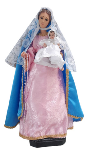 Virgen María De 50 Cm De Vestir Ojos De Cristal