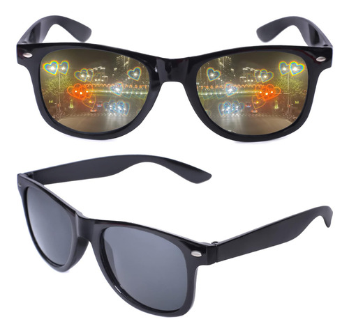Gafas De Difracción Con Efecto De Corazón, Gafas Con Luz De