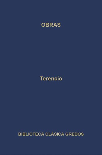 Obras Terencio - Terencio (libro) - Nuevo