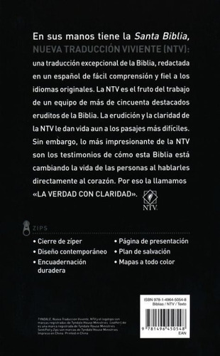 Imagen 2 de 2 de Biblia Nueva Traducción Viviente Letra Estándar Cierre Leon