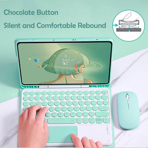 Kit Funda Con Ñ Teclado Para Lenovo Tab P11 Tb-j606f/l
