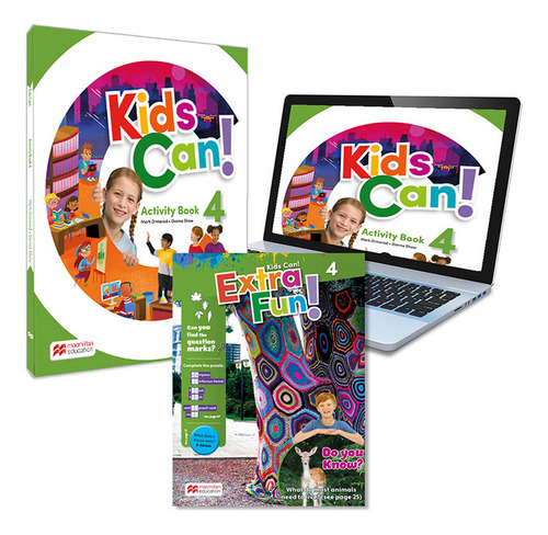 Libro Kids Can! 4 Activity Book: Cuaderno De Actividades ...