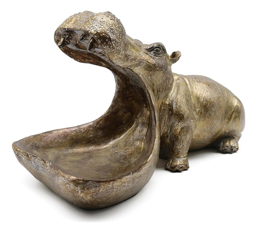 Lukitas Hippo Almacenamiento Estatua Y Escultura Decorativo,