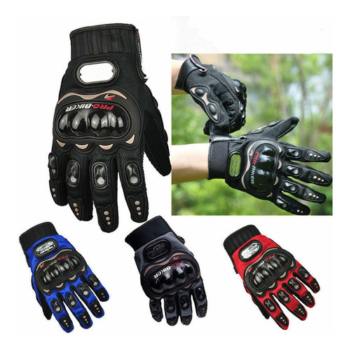 Guantes Para Moto Malla Con Protecciones En Nudillos Y Palma