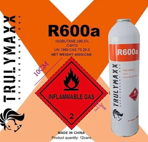 Refrigerante R600a 400 Grs Con Válvula De Carga