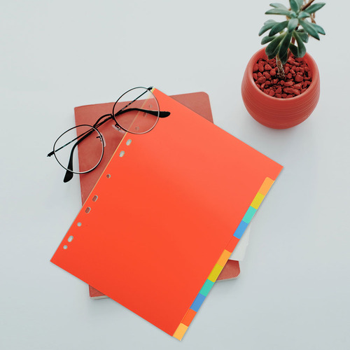 Cuaderno Separador De Archivos De Tarjetas De Colores, 3 Jue