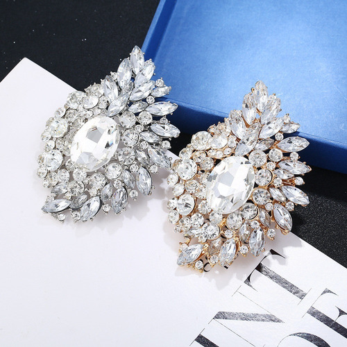 Broche De Perlas De Diamantes De Imitación Para Mujer, Sombr