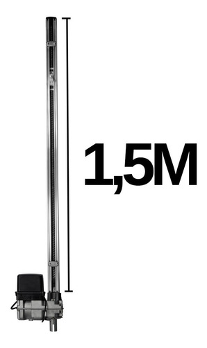 Imagem 2 de 8 de Kit Motor Ppa Portão Basculante 350kg 1,5m Rápido + Suporte