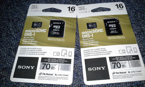Memoria Microsdhc Uhs-i Sony 16gb Super Oferta