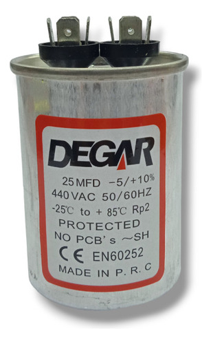 Capacitor De Marcha 25 Mfd 440v