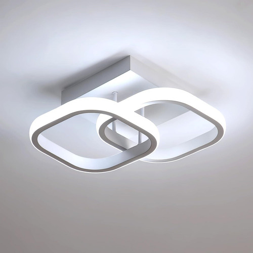 C Luminária Modernos Plafon Led Embutir Quarto Duplo