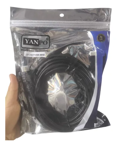 Cable Hdmi Mini Extensor Conector Señal Hd Televisor 5 Mts
