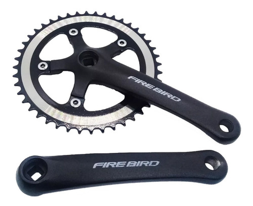 Imagen 2 de 3 de Plato Y Palanca Mono P/ Bici Ruta Fire Bird 48 D