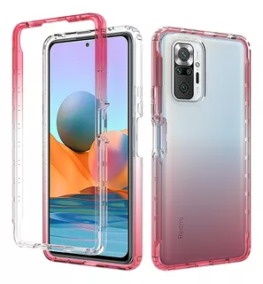 Funda 2 En Bicolor Transparente Difuminada Samsung Xiaomi