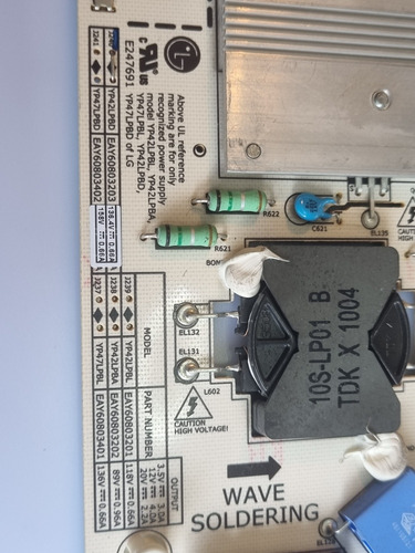 Fuente De Alimentación Para Pantalla Lg 42lx6500 (Usado)