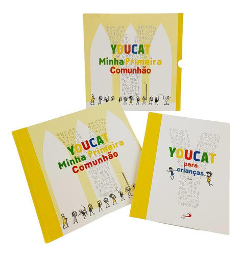 Box Youcat Album Recordação Primeira Comunhão Eucaristia Livro Catecismo Crianças Católico Presente
