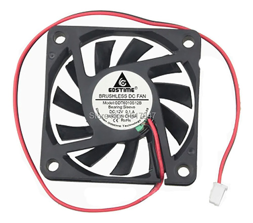 Ventilador 12v 60mm X 10mm