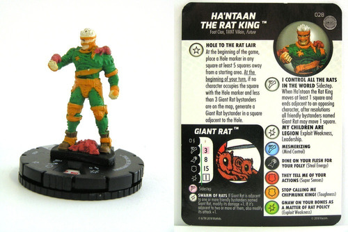 Heroclix Ha'ntaan The Rat King #028 Tmnt Unplugged Gravity 