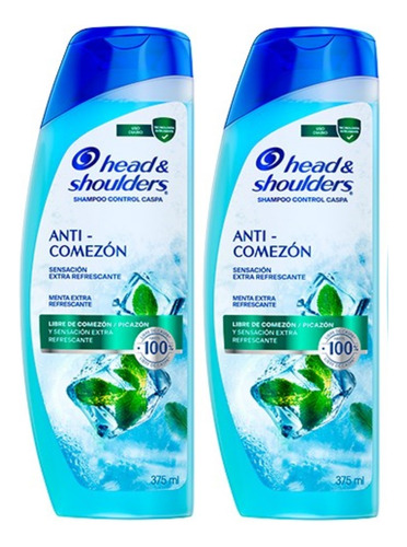 2 Shampoo Head & Shoulders Anti Comezon 375ml