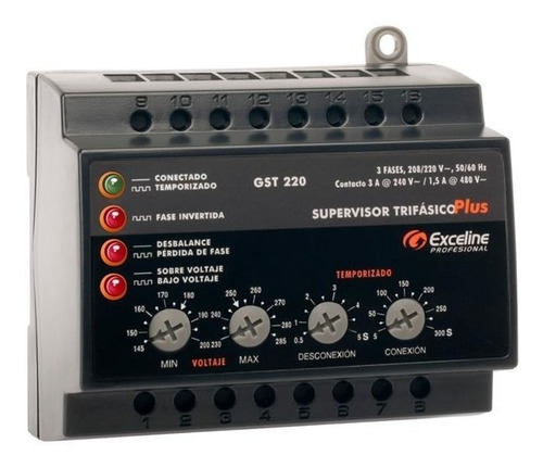 Supervisor Trifásico Plus Sistema Electrico Exceline  220v