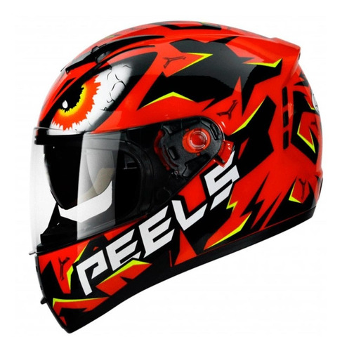 Capacete Icon Maus Vermelho E Preto Tamanho 62