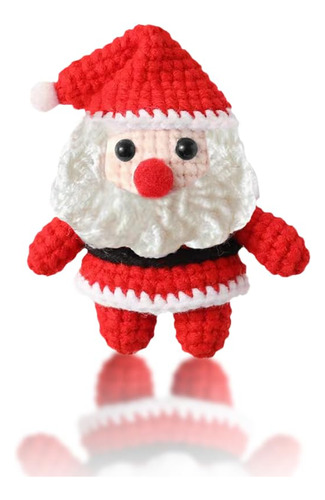 Yarniss Crochet Navidad Santa Claus, Llavero Relleno De Gan.