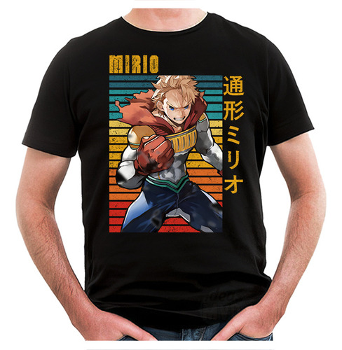 Remera My Hero Academia Mirio Toogata 03 (negra:) Ideas Mvd